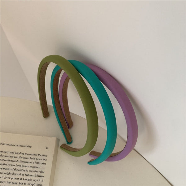 68pcs Girls Womens Plain Satin Alice Band Headband 10mm Ribbon Hoop Hair Band AU
