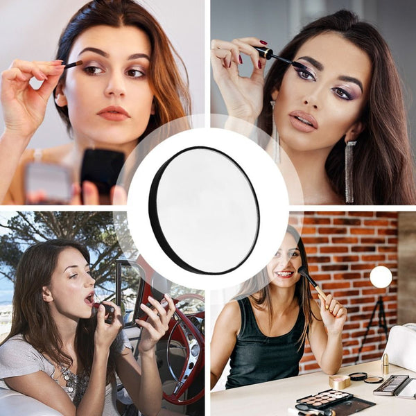 5/10/15X Magnifying Makeup Mirror Cosmetic Beauty Compact Shaving Round Suction