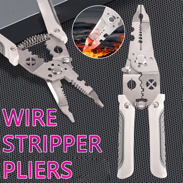 Wire Stripper Pliers Multifunctional Electric Cable Stripper Crimper Cutter DIY