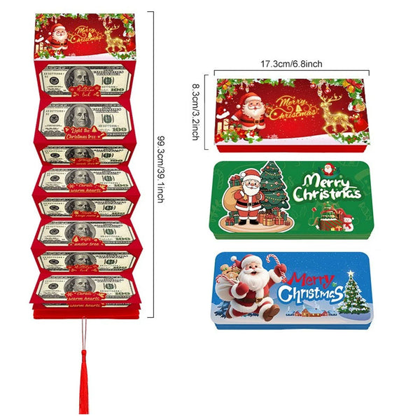 Christmas Money Holder Gift Card Holder – Holiday Surprise, Festive Design Xmas