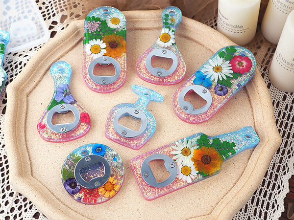 Silicone Beer Bottle Opener Mould DIY Set Epoxy Resin Casting Craft Making Mold