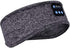 Grey sleep headphones headband on a white background