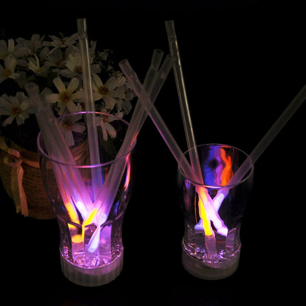 Fluorescent Glow Sticks Straws Night Club Bar KTV Cheering Props Lumino