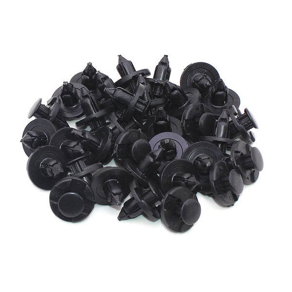 100pcs 8mm Hole Car Plastic Rivets Body Fastener Bumper Push Clips for Nissan