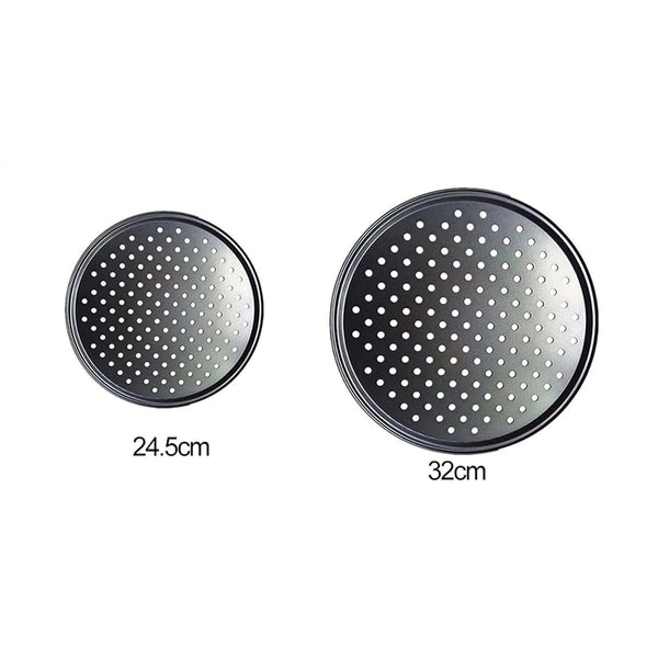 Pizza Pan Non-Stick Crisper Tray Oven Baking Bakeware with Holes Pizza Trays AU