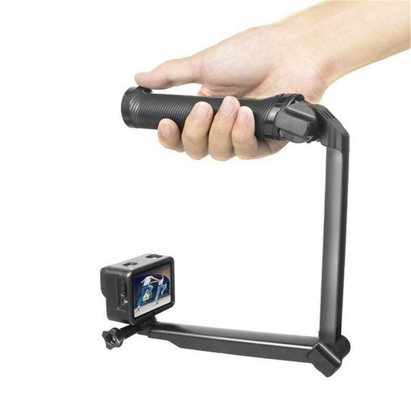 3-Way Foldable GoPro Tripod Mount Hand Grip Monopod For Gopro Hero 9 8 7 6 5 4 3