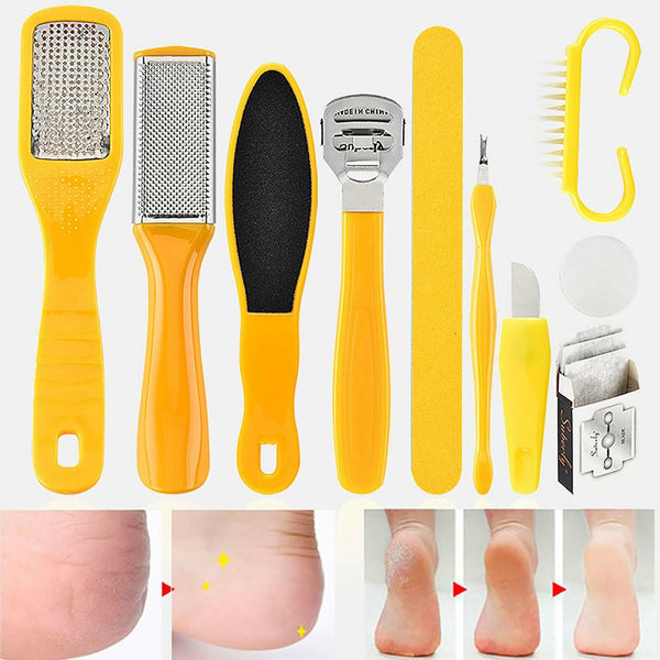 8/10X  Manicure Foot Rasp File Hard Dead Skin Remover Pedicure Peeling Tools Kit