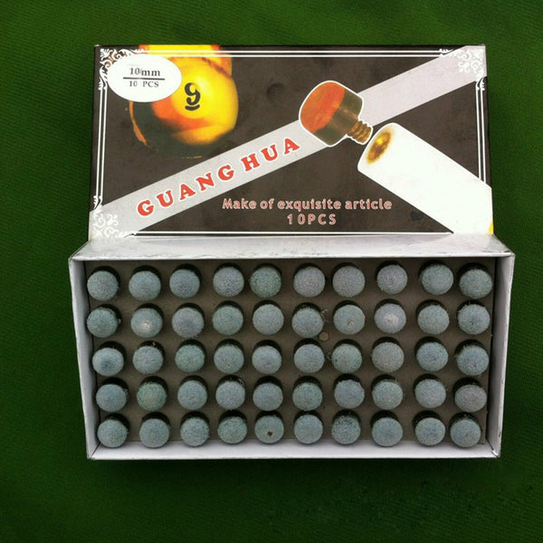 Commercial Quality Soft Pool Snooker Billiards CUE TIPS Screw On Type 10mm AU