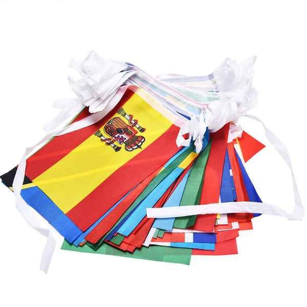 2PCS International Flag Bunting 100 Country Flags String Banner Party Decoration