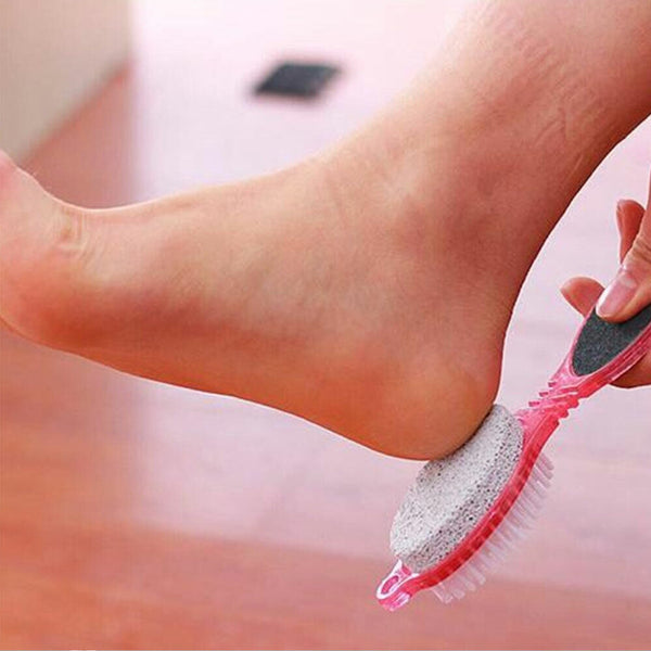 4 in 1 Scrub Remover Tool Exfoliate Health Foot Care Brush Pumice Stone
