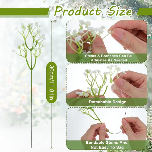 60PCS Artificial Baby's Breath Flowers