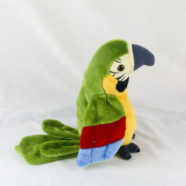 Talking Parrot Plush Toy Repeats What You Say Interactive Record Bird Kids Gift