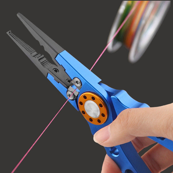 Aluminum Alloy Line Cutter Fishing Tools Hook Remover Scissors Fishing Pliers AU