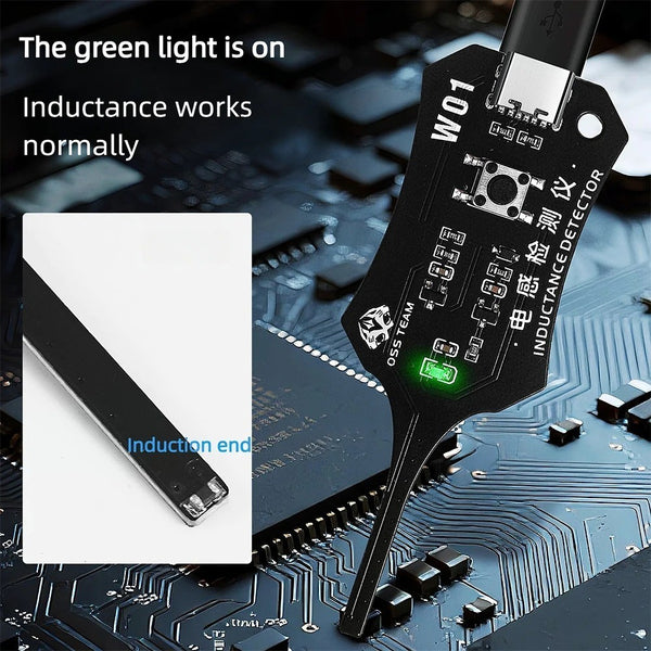 2PCS W01 Inductance Tester Motherboard Coil Tester Inductor Detector Repair Tool