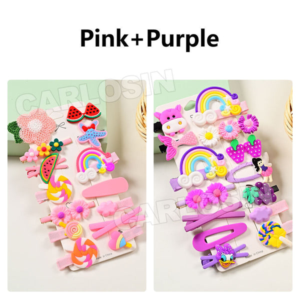 14 PCS Hair Clips Girls Infant Baby Pin Hair Hairpin Toddler Kids Cute OZ