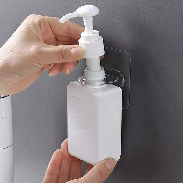 20PCS Adhesive Hook Clips Shelf Support Holders Transparent No Drill Wall Hooks