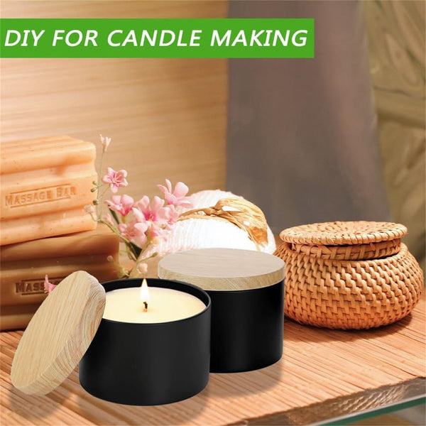 4OZ Candle Making Tins Candle Jars Metal For Wax Soy Making Container