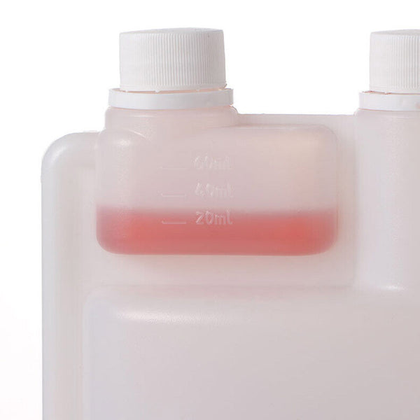 250-1000ml Plastic Twin Chamber Bottle Tamper Evident Cap Chemical Liquid Bottle