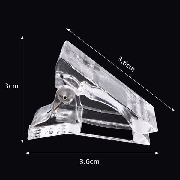 5Pcs Builder Tool Clamps Building Extension Nail Tips Clip for Poly Gel Quick