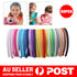 68pcs Girls Womens Plain Satin Alice Band Headband 10mm Ribbon Hoop Hair Band AU