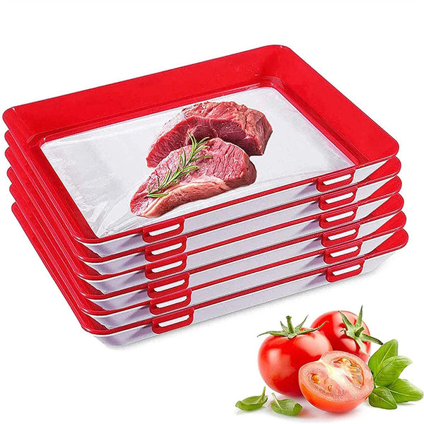 Creative Food Preservation Tray Food Fresh Keeping Food Storage Kitchen AU