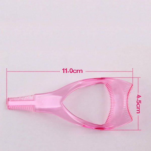 3In1 Eyelash Mascara Guard Makeup Cosmetic Lash Applicator Brow Comb Guide Tool