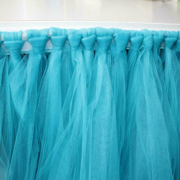 Table Skirt Cover Tulle Tutu Table Cloth for Birthday Wedding Festive Party Deco