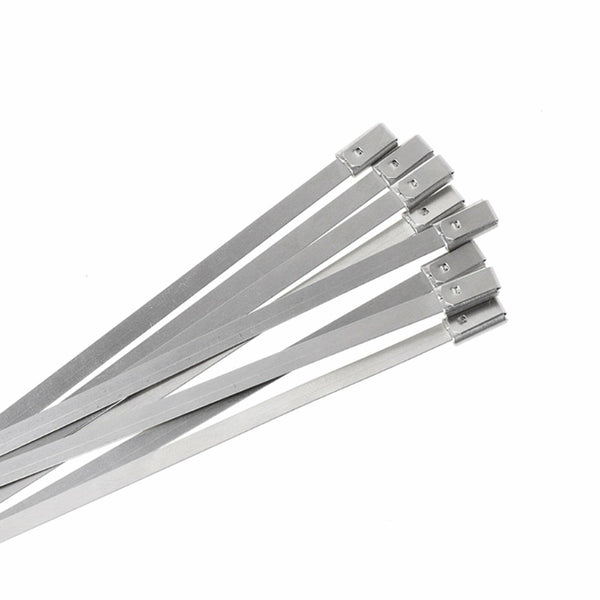 100pcs Stainless Steel Self Locking Cable Zip Ties Wrap Tie 150 200 300mm SS 304