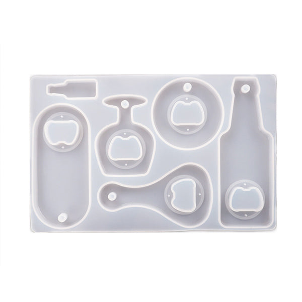 Silicone Beer Bottle Opener Mould DIY Set Epoxy Resin Casting Craft Making Mold