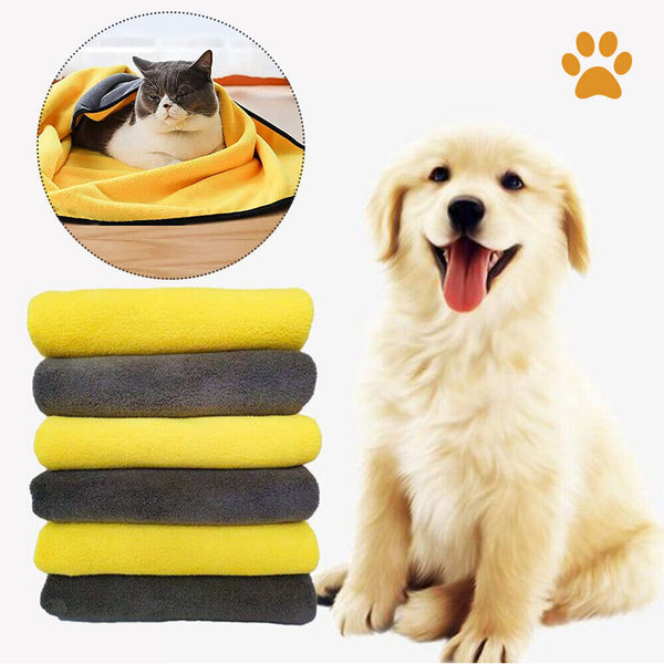 Pet Super Clothes Drying Absorbent Sleepwear Bathrobe Robe Soft Robe Dog Towel