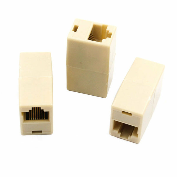 15X RJ45 Coupler Cat5e Cat6 Ethernet Cable Extender Joiner LAN Connector Adapter