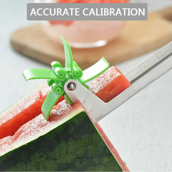 Watermelon Muskmelon Cutter Slicer Stainless Steel Melon Cuber Knife Fruit Cutin