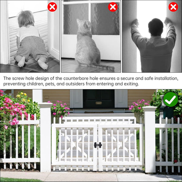 Safety Door Bolt Gate-Latch Stainless Steel Accessories Flip Latch Latch Lock AU