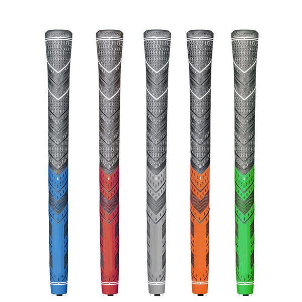 Orange rubber cotton cord golf grip for drivers, irons and hybrids
