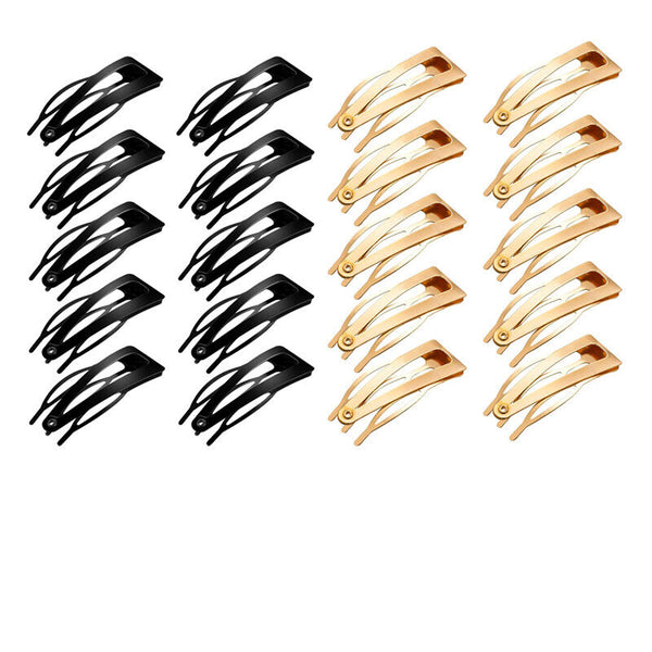 UP 30X Double-grip Hair Clips Metal Snap Barrettes Hair Styling Tool Women Girls