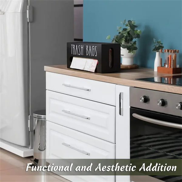 Trash Bag Dispenser Wall Mounted Trash Bag Organizer Portable Plastic Bags AUS