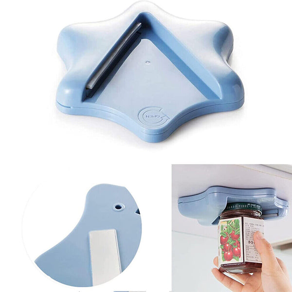 Jar Opener Multi-function Cap Opener Under Cabinet Professional Lid Quick