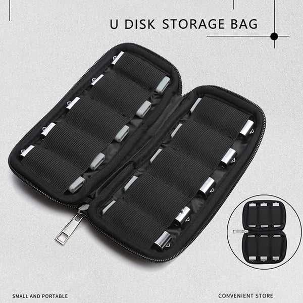 USB Flash Drive Holder Storage Bag Memory Stick U Disk Organizer Protective Case