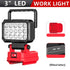 For Milwaukee Battery 18V LED Work Light Workshop Flashlights Camping Torch 2USB