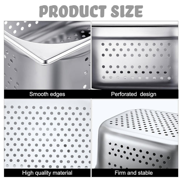 Perforated Buffet Pan Steam Table Pan Gastronorm Pan Perforated Steamer Pan New