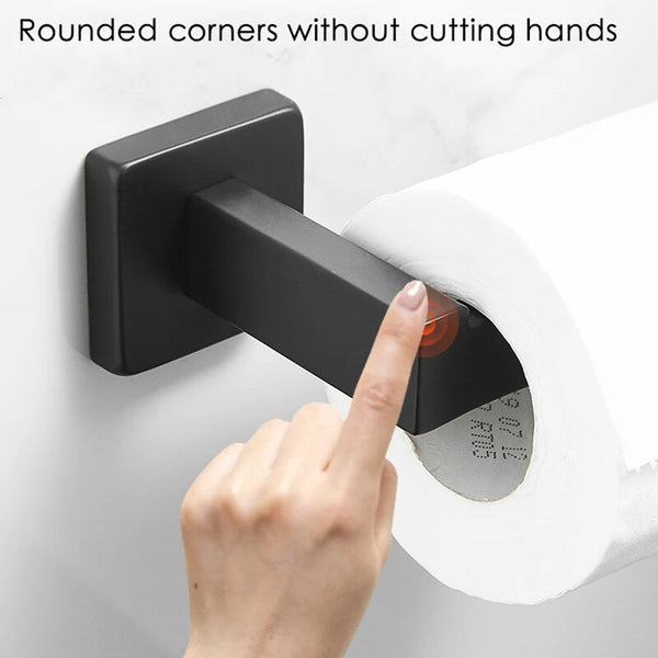 2X Toilet Paper Roll Holder Stainless Steel WALL MOUNTED Holder Hand Rack Hook AU