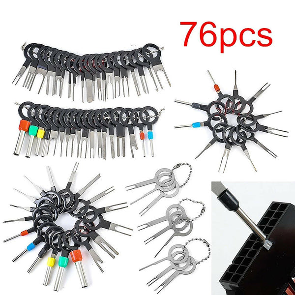 18-76pcs Extractor Terminal Removal Wire Tool Pin Car Automotive Plug Connector