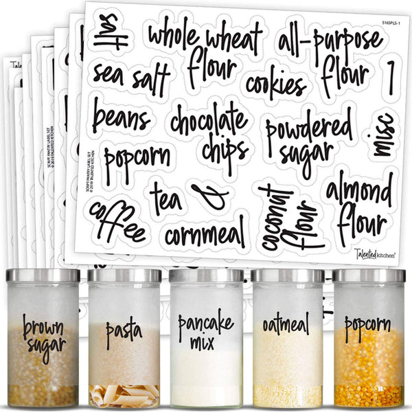 336 Waterproof Pantry Labels Stickers Self Adhesive Kitchen Food Label Stickers