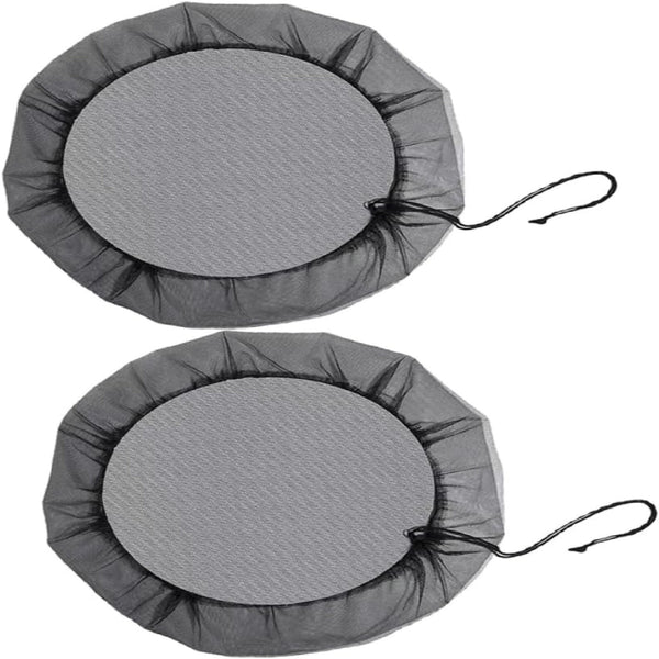 Rain Barrel Cover Mesh Net – Drawstring Bucket Lid to Keep Out Leaves, Debris & Mosquitoes