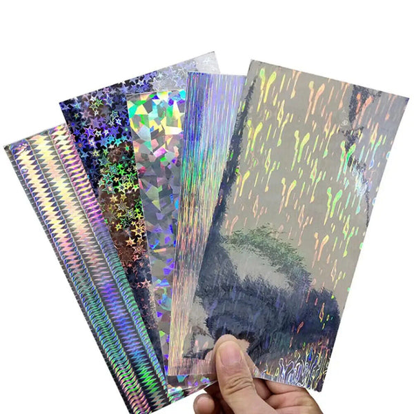 20pcs Reflective DIY Fishing Lure Sticker Holographic Adhesive Film Flash Tape