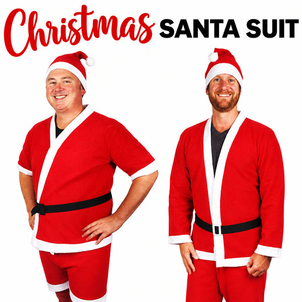 Santa Claus Costume Suit Xmas Party Summer Winter Outfit Adult One Size AU Stock