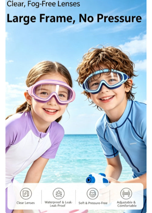 Kids anti fog goggles full product view