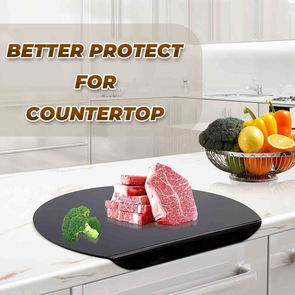 Acrylic Cutting Board Non-Slip | Countertop Protector Kitchen Chopping Board