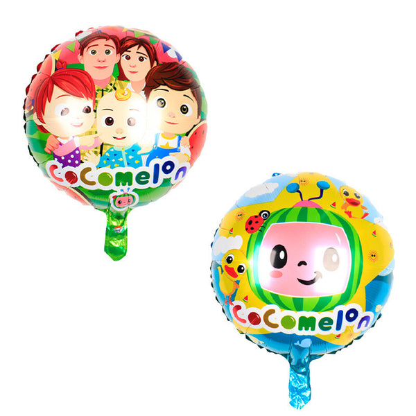 Cocomelon  Tableware Party Supplies Kids Birthday Banner Topper Balloon Plate
