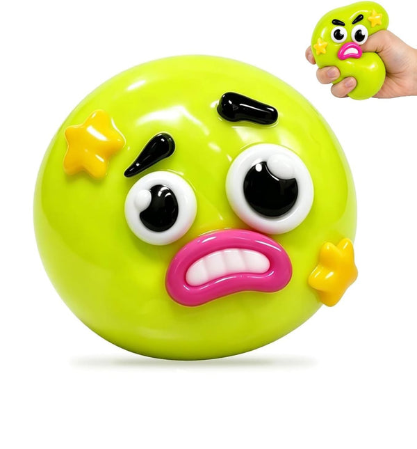 Smushers Face Squishy Stress Relief Toy Soft Slow Rising Sensory Squeeze Ball